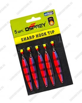 Блесна вертикальная Osprey Sharp Hook Tip 10054 55мм 10гр 5шт Сине-красный