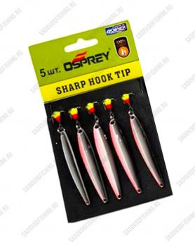 Блесна вертикальная Osprey Sharp Hook Tip 10054 55мм 10гр 5шт Тёмно-красный