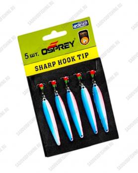 Блесна вертикальная Osprey Sharp Hook Tip 10018 65мм 12гр 5шт Сине-красный
