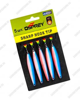 Блесна вертикальная Osprey Sharp Hook Tip 10018 65мм 12гр 5шт Красно-синий