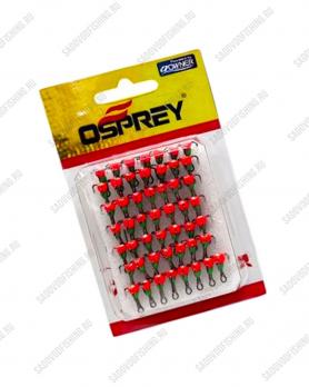 Крючок тройной с каплей Osprey 661501 #10-#14 50шт Зелёно-красный