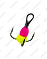 Крючок тройной с каплей Osprey 661501 #10-#14 50шт Малиново-зелёный