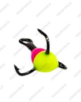 Крючок тройной с каплей Osprey 661501 #10-#14 50шт Малиново-зелёный