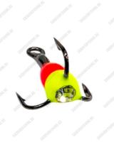 Крючок тройной с каплей Osprey 661501 #10-#14 50шт Красно-жёлтый