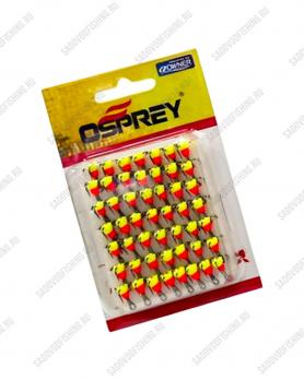 Крючок тройной с каплей Osprey 661501 #10-#14 50шт Красно-жёлтый
