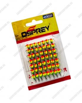 Крючок тройной с каплей Osprey 661501 #10-#14 50шт Мультицвет