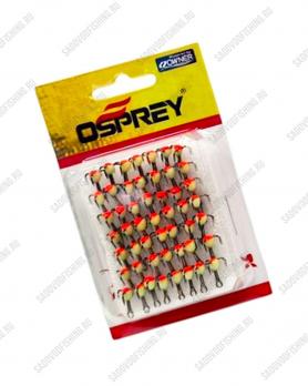 Крючок тройной с каплей Osprey 661501 #10-#14 50шт Оливково-красный