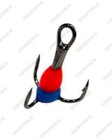 Крючок тройной с каплей Osprey 661501 #10-#14 50шт Красно-синий
