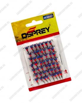 Крючок тройной с каплей Osprey 661501 #10-#14 50шт Красно-синий