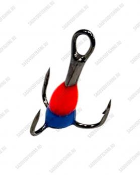 Крючок тройной с каплей Osprey 661501 #10-#14 50шт Красно-синий