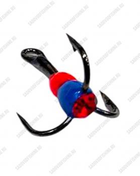 Крючок тройной с каплей Osprey 661501 #10-#14 50шт Красно-синий