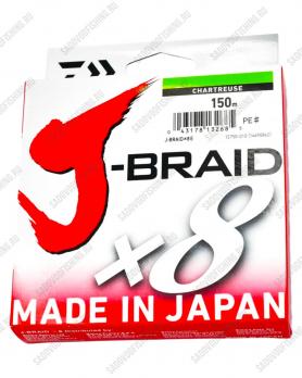 Шнур плетеный SFT Daiwa J-Braid X8 150м Charteuse