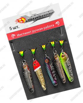 Блесна вертикальная Sokuda 50мм 15гр 5шт