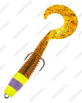 Приманка силиконовая 3 Sharks Русская рыбалка Twister 102мм 12шт