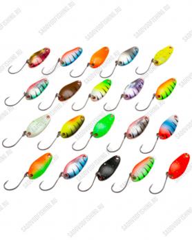 Блесна колеблющаяся 3 Sharks Русская рыбалка Beetle S 2гр 20шт