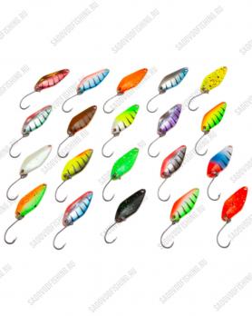 Блесна колеблющаяся 3 Sharks Русская рыбалка Stealth 2.3гр 20шт