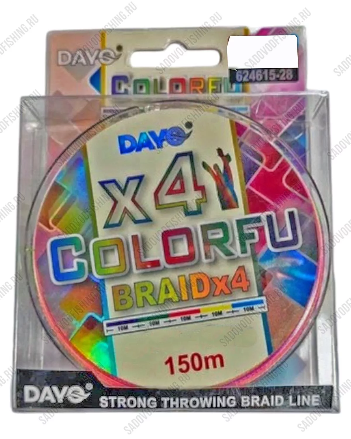 Шнур плетеный Dayo COLORFU X4 150м 10 пачек