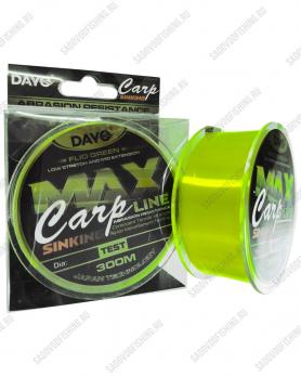 Леска монофильная Dayo Max Carp Fluo Green 300м 0,26мм-0,40мм