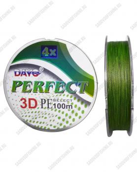 Плетеный шнур Dayo PERFECT X4 100м Зелёный 10 пачек