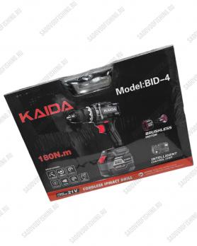 Дрель-шуруповерт бесщеточная литиевая Kaida DID-4 21V 180N.m