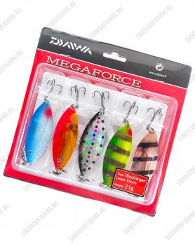 Набор блесен Columbia Daiwa Megaforce Discharger 82мм 21гр 5шт