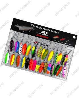 Набор форелевый блесен Columbia S001 30шт