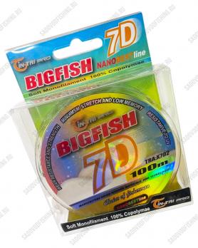Леска монофильная Jin Tai Bigfish 7D X702 100м 10шт