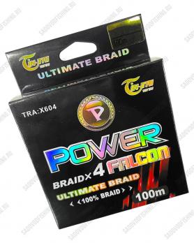 Шнур плетёный Jin Tai Power X604 100м 10шт Черный