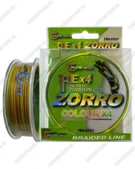 Шнур плетёный Jin Tai Zorro X601 100м 10шт Мультицвет