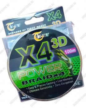 Шнур плетёный Jin Tai Power 3D X4 X609 150м 10шт