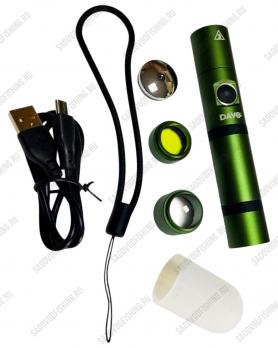 Фонарь-прожектор Dayo тактический с USB