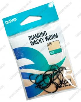 Крючок одинарный Dayo Diamond Wacky Worm 41001 10шт