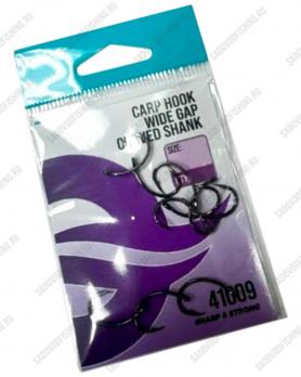 Крючок одинарный Carp Hook Wide Gap Curved Shank 41009 10шт