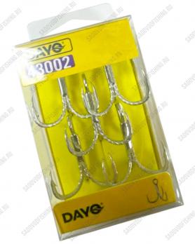 Крючок тройник Dayo стальной 43002 10шт Белый