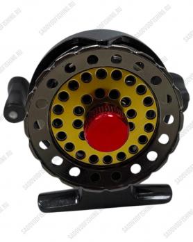 Мультипликаторная катушка зимняя Dejia Black