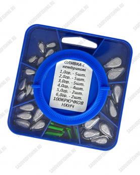 Набор грузил "Оливка" с кембриком 68гр Sale 2025