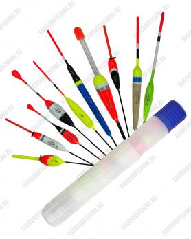 Набор поплавков в тубусе 10шт Sale 2025