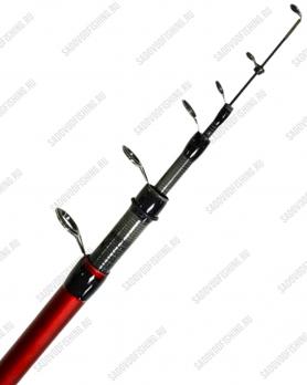 Болонское удилище с кольцами Grows Culture Mamba 4м-6м 5-25гр Красный
