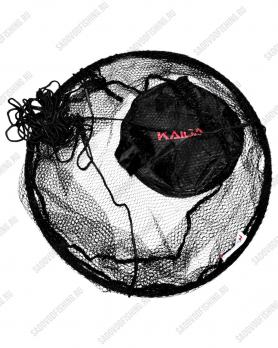 Подсачек Kaida A96 для высокого берега c прорезиненной сетью складной