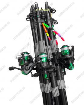 Спиннинг телескопичеcкий оснащенный 10шт