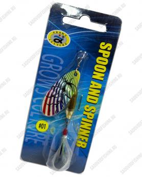 Блесна вращающаяся Grows Culture Spoon and Spinneb 10гр