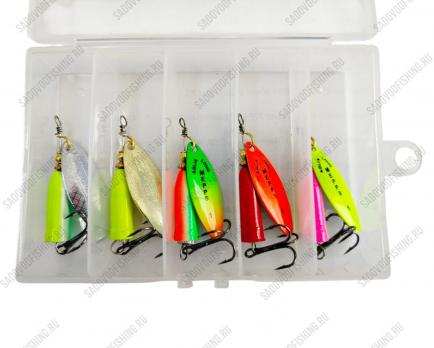 Блесна вращающаяся Mepps 5шт в кейсе Sale 2025