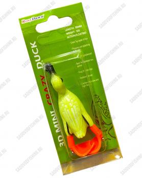 Утка незацепляйка Rosy Dawn 3D mini Crazy Duck 95мм 12гр