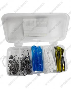 Силиконовая приманка с оснащением Osprey Fishing Lure Set в кейсе 65мм 3.5-6гр