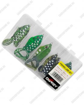 Набор приманок лягушек незацепляек Osprey в кейсе 55мм 15гр