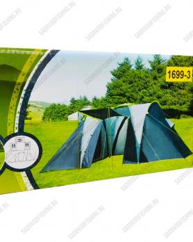 Палатка туристическая Dayo 1699-3 (155+230+155)х230х155х190/170 6-x местная