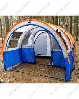 Палатка туристическая Dayo 1801 (240+120+120)х260х200 4-х местная