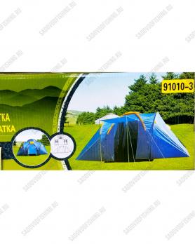 Палатка туристическая Dayo 91010-3 (155+230+155)х230+155х190/170 6-x местная