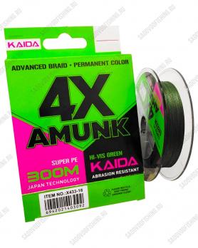 Шнур плетеный Kaida Amunk 4X PE X433 300м 0.12-0.30мм 10 пачек