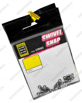 Вертлюг двойной Zori Fishing CR002 #1-#10 10 пачек